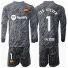 Barcelona Ter Stegen #1 Torwart 3rd Trikot 2024-25 Langarm (+ kurze hosen)